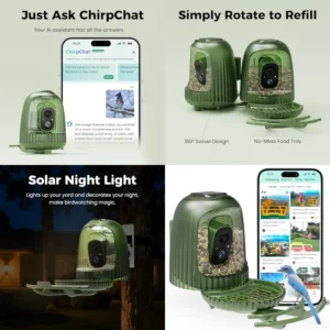 HIXX Solar Smart Bird Feeder Camera