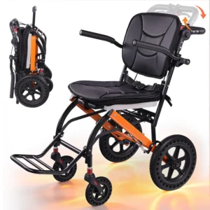 Lightweight Folding Transport Wheelchair